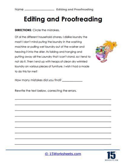 Editing And Proofreading Worksheets 15