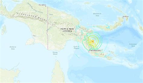 Strong Earthquake Hits Papua New Guinea