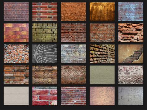 200 Brick Wall Photoshop Overlays Backdrops Backgrounds