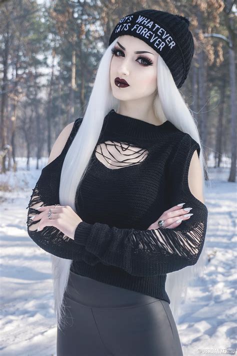 Obsidian Kerttu Blonde Goth Hot Goth Girls Goth Beauty