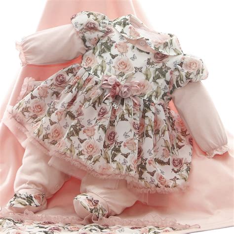 saída de maternidade beth bebê rosa feminina luxo gabriela vestidos infantis roupas de bebê