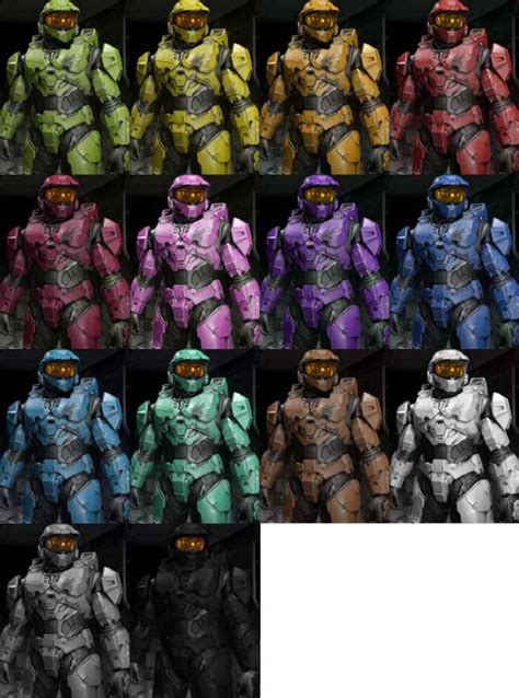 Halo Infinite Multiplayer Colors Credit To Pizzaman1962 On Twitter