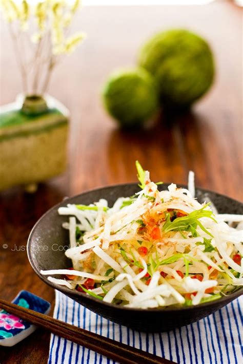Daikon Salad Radish Salad With Japanese Plum Dressing Just One Cookbook