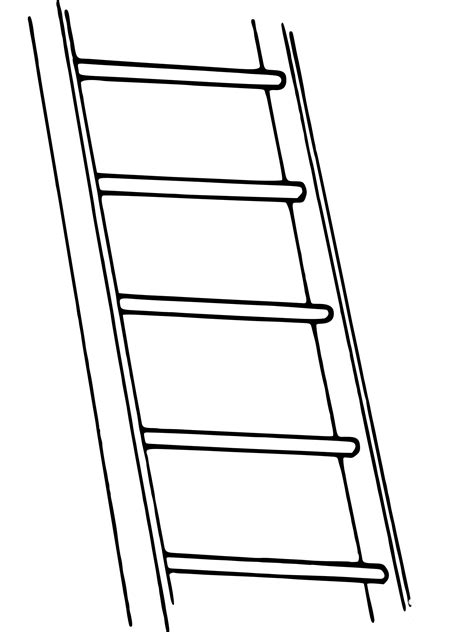 Ladder Coloring Page Colouringpages