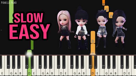 Blackpink The Girls Slow Easy Piano Tutorial By Pianella Piano