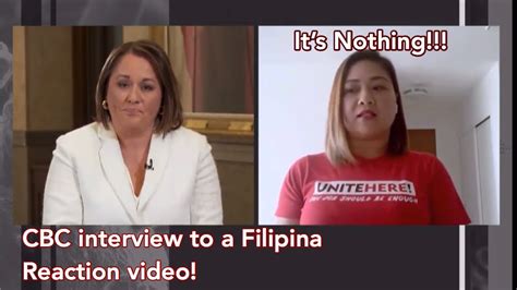 Filipina Interviewed By Cbc News Ungrateful For 2000 Cerb Reaction Video Youtube