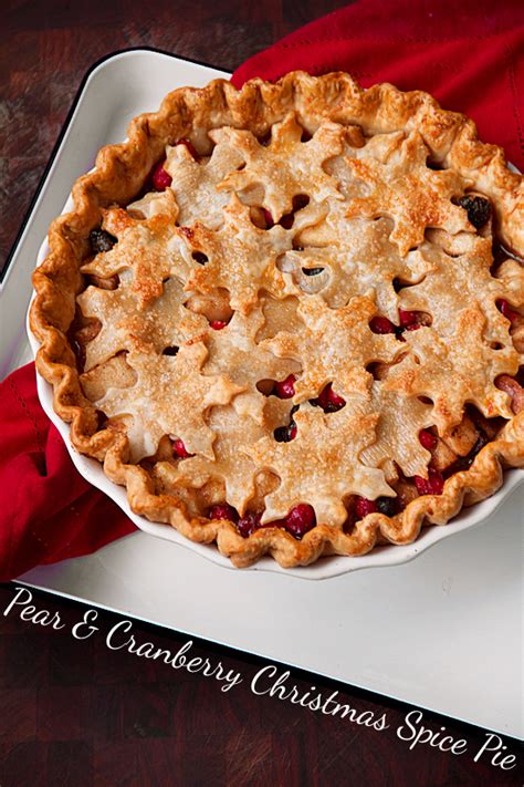 pear and cranberry christmas spice pie a holiday dessert sippitysup