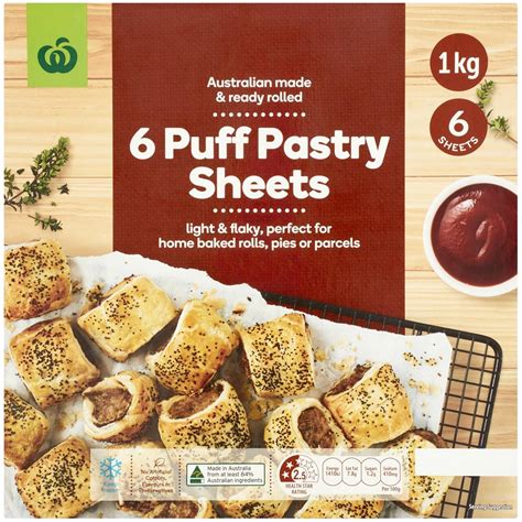 Woolworths Puff Pastry Sheets 1kg Woolworths