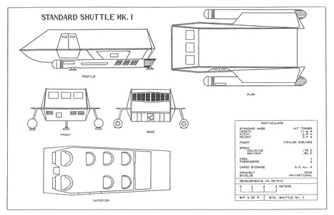 Star Trek Blueprints Stephen Arenburgs Shuttles And Small Craft