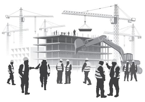 Construction Workers Stock Vector Illustration Of Manual 50240581