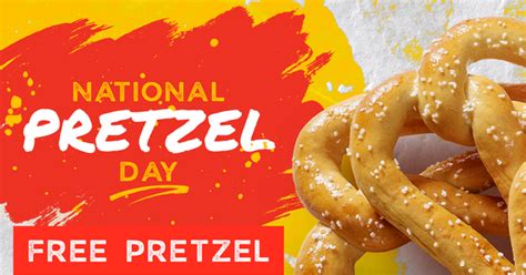 Free Pretzels On National Pretzel Day April 26th