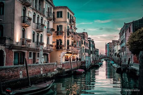 Venice At Twilight Italy By Alexstreinu Redbubble
