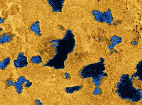 Hydrocarbon Lakes On Titan Photograph By Nasajplscience Photo Library