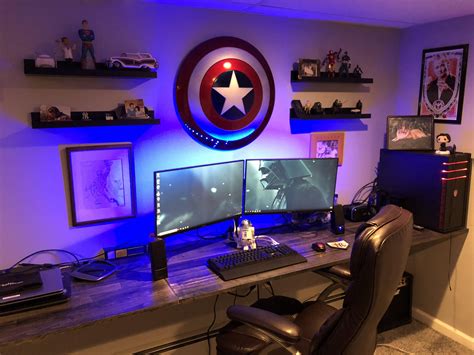 My First Battlestation Video Game Room Design Room Setup Gaming