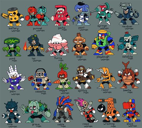 200以上 Mega Man Fan Made Robot Masters 106358 Mega Man Fan Made Robot
