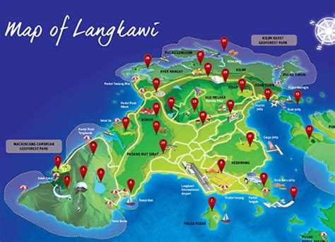 Langkawi Tourist Map