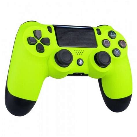 Soft Neon Yellow Ps4 Custom Un Modded Controllerexclusive Etsy