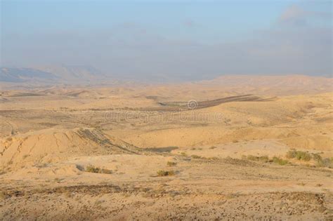 Desert Landscape At Sunrise Hiking Desert Part Of Israel National