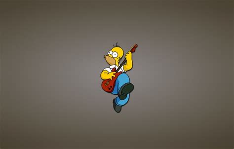 Wallpaper Guitar The Simpsons Homer Red The Simpsons Homer Simpson