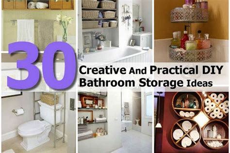 30 Creative And Practical Diy Bathroom Storage Ideas