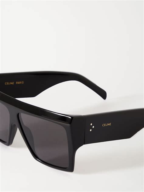 black oversized d frame acetate sunglasses celine net a porter