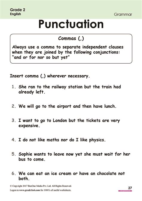 Worksheets For Class 2 English Grammar Worksheets For Class 2 Cbse