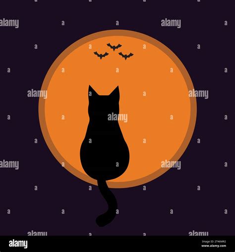 Black Cat Silhouette Halloween Hi Res Stock Photography And Images Alamy