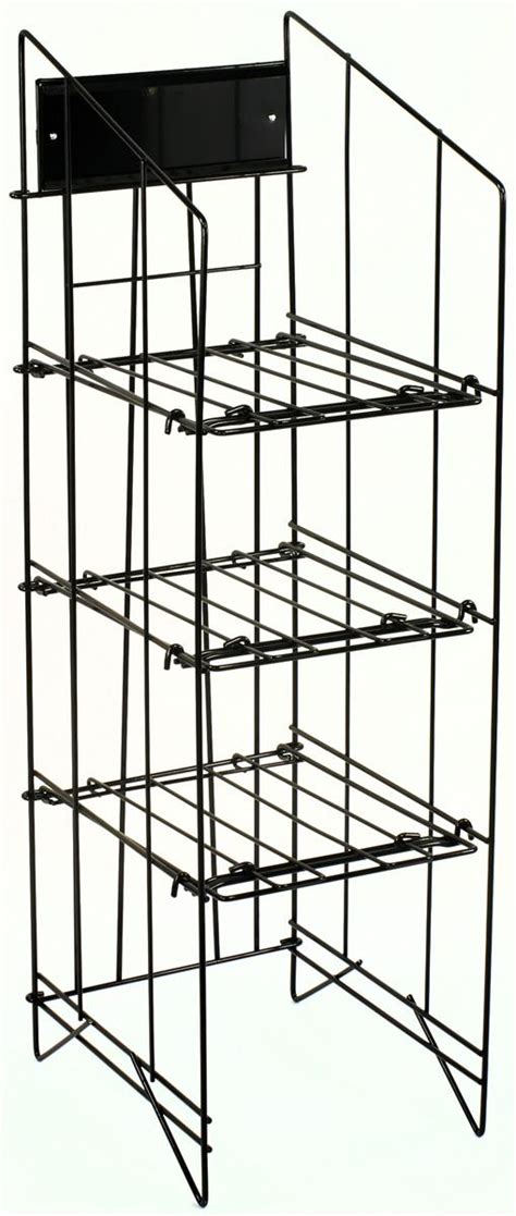 A trademark for a medicine tablet] 1. Tabloid Newspaper Racks | 3 Stacked Shelf Displays