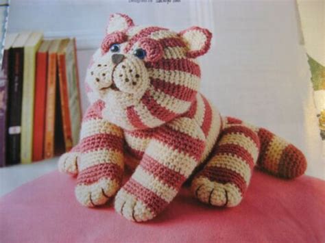 Crochet Pattern For Bagpuss The Saggy Old Cloth Cat Soft Toy Ebay