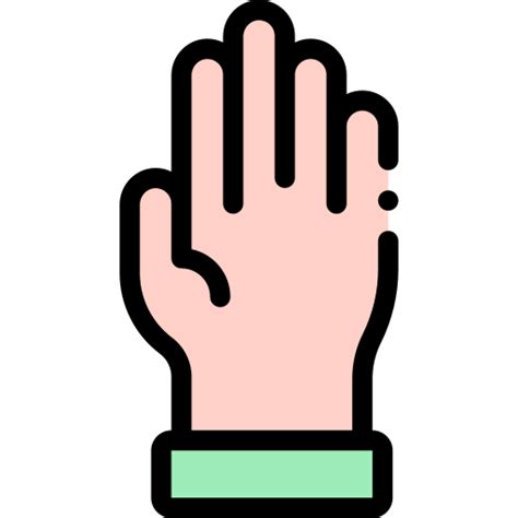 Raise Hand Free Hands And Gestures Icons