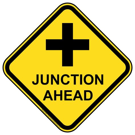 Junction Ahead Sign Nhe 17530 Recreation
