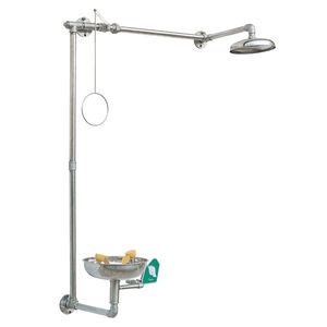 Safety Shower With Eyewash Station SS S100 Fortune Protection