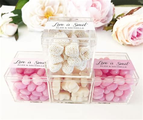 Small Favor Boxes Wedding Favor Boxes And Labels Candy Boxes Etsy Canada
