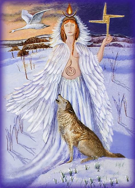 Maiden Goddess By Wendy Andrew Brigid Imbolc Brighid Goddess
