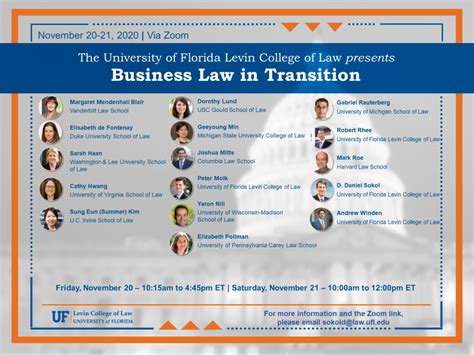 Symposium Business Law In Transition Levin College Of Law