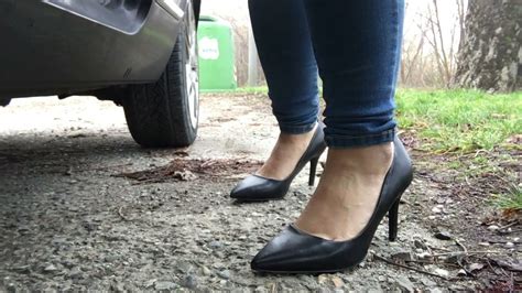 Pedal Pumping In High Heels Youtube