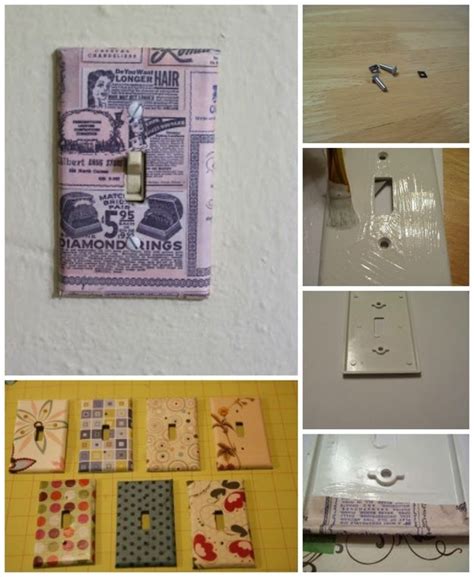 Scrapbook Paper 19 Adorable Ways To Decorate A Light Switch Cover