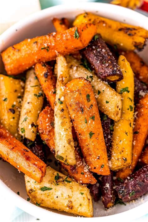 Parmesan Roasted Carrots Easy Side Dish The Chunky Chef
