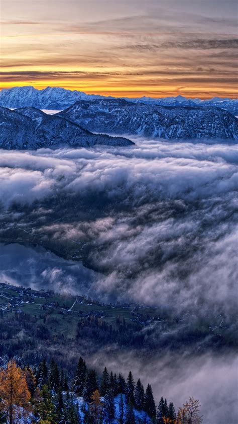 2160x3840 Austria Cloud Horizon Landscape Mountain Nature Panorama