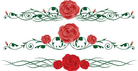 Rose Vine Border Png Transparent Cartoon Free Cliparts Silhouettes My