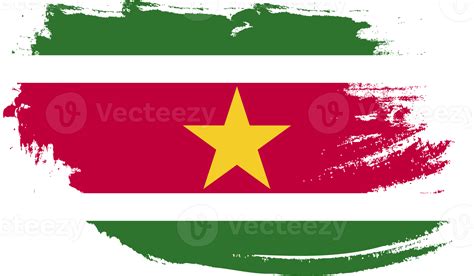 Suriname Flag With Grunge Texture 12056827 Png