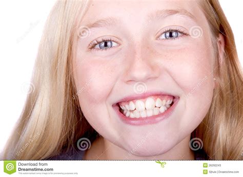 Teen Smiling Close Up Stock Image Image Of Closeup