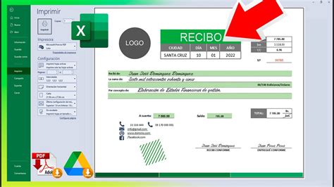 Cómo Hacer Un Recibo En Excel Modelo De Recibo De Pago Descarga