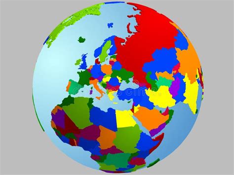 Carte De Globe De Leurope Illustration De Vecteur Illustration Du