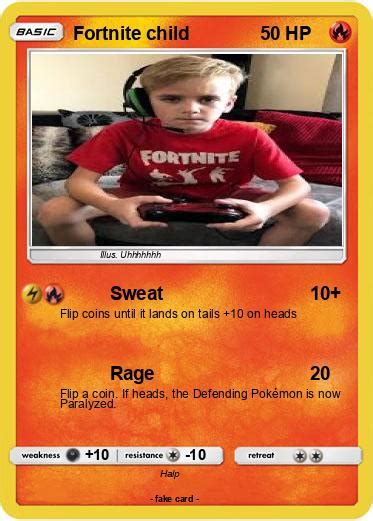Pokémon Fortnite Child Sweat My Pokemon Card