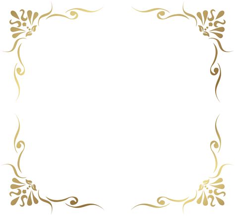 Transparent Decorative Frame Border Png Picture Gallery