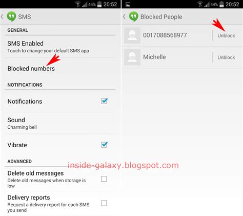 Inside Galaxy Samsung Galaxy S4 How To Remove A Contact From Blocked