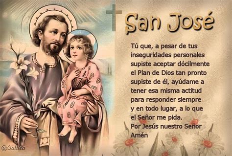 OraciÓn A San JosÉ Oraciones San José Frases De Santos