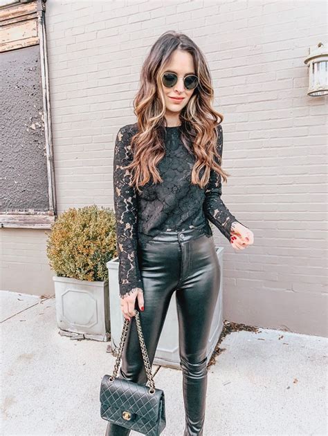 How To Style Faux Leather Pants 3 Ways Oh So Glam Leather Pants Outfit Faux Leather Pants