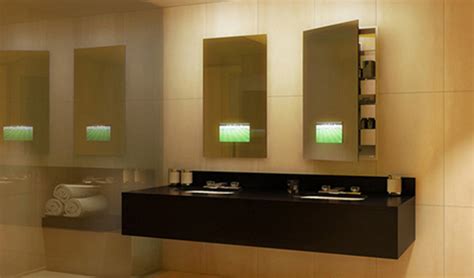 Seamless Lighted Recessed Medicine Cabinet By Electric Mirror